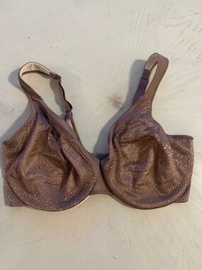 Maidenform Lilyette Underwire Lace-Texture Bra in Mauve 36DD